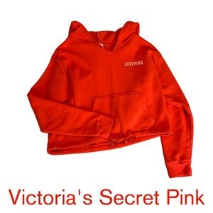 Victoria’s Secret Pink Cropped Boxy Hoodie
